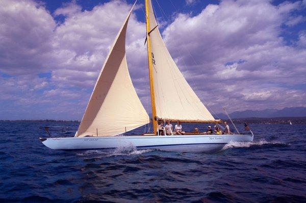 The Nor' Easter V on a windy, but perfect sailing day.