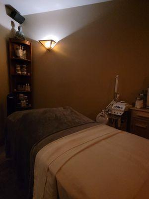 Esthetician treatment room