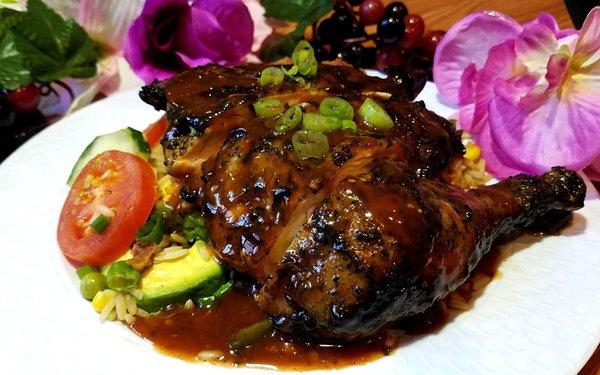 Hickory Smoked Jamaican Jerk Chicken