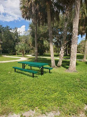 10/22/2022 a nice NEW Picnic Table at Ralph Diaz Park