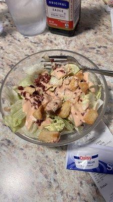 House Side Salad with Thousand Island Dressing