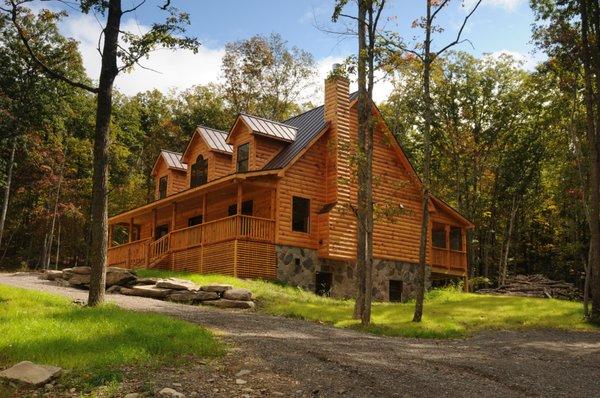 Custom log home