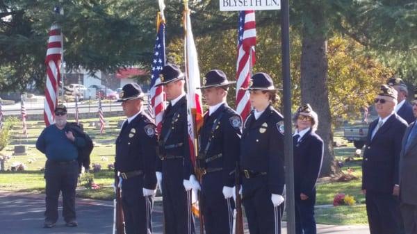 Veterans Day 2015 color guard