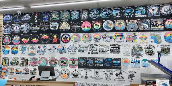 HUGE selection of decals for your tshirt, tank top, sweatshirt, or hoodie!