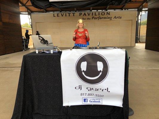 DJ'ing for CASA's Super Hero Fun Run at the Levitt Pavilion!