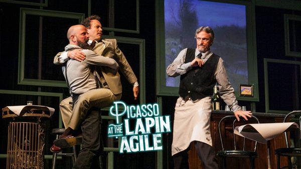 Zany action from our 2017-2018 season opener, Picasso at the Lapin Agile written by Steve Martin.  9/8-9/16/2017