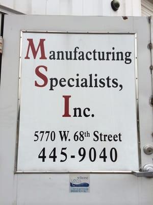 Manufacturing Specialists