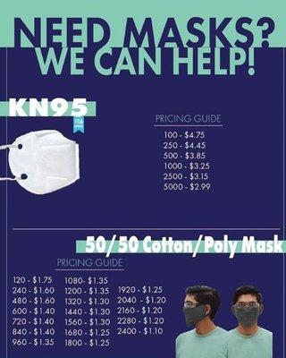 Need Masks!? We can help. Call us today!