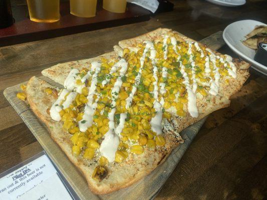 Street Corn flat bread