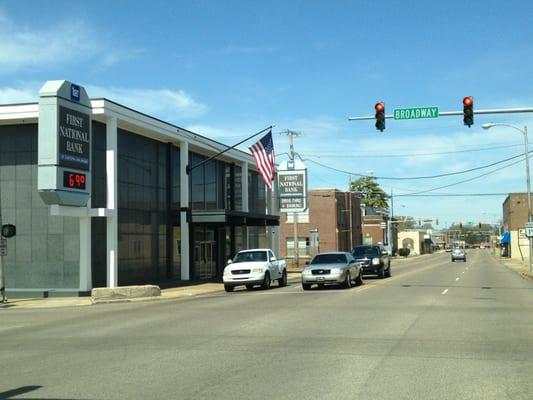 2013-04-06; Corner of Washington & Broadway [Hwy 70], Forrest City AR