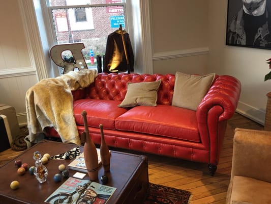 Red chesterfield