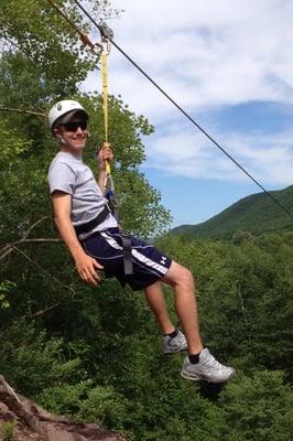 Ride the 900ft long, 8 story high Pocono Mountain Zipline!  On site at Whitewater Rafting Adventures