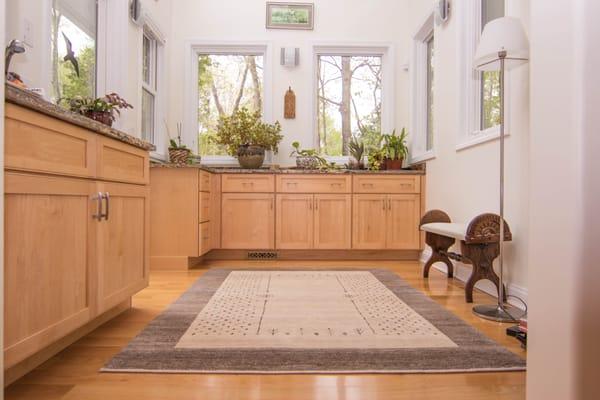 Persian Gabbeh Grounding Room Beautifully!