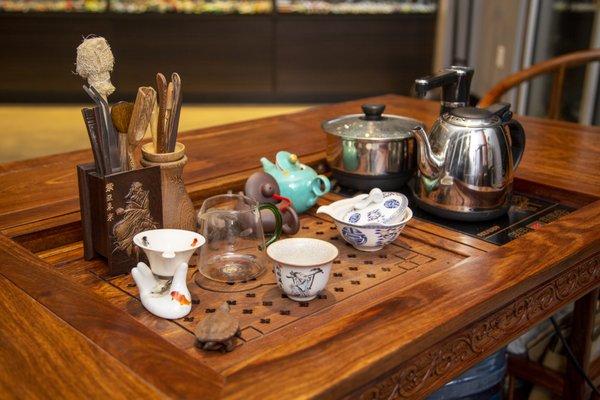 Some of the tea wares we use as we test new teas to add to our inventory.