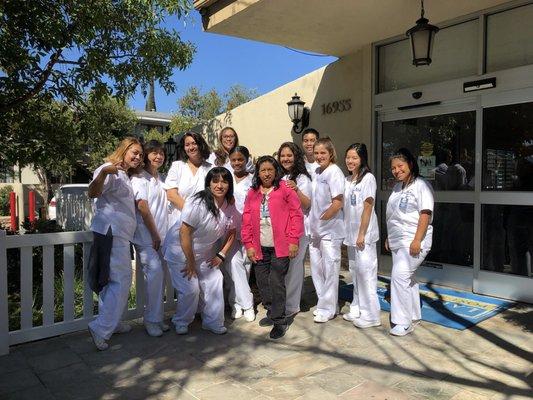 Me and my classmates on our last day of facility training!