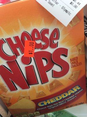 Cheese nips for a dollar