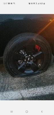 Brand new flat tire