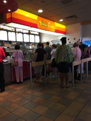 Busy morning at Bojangles