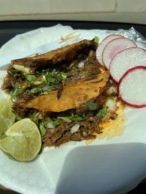 Really good birria and quesa birria tacos