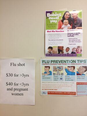 This is info for flu shot