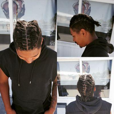 Loc retwist and style