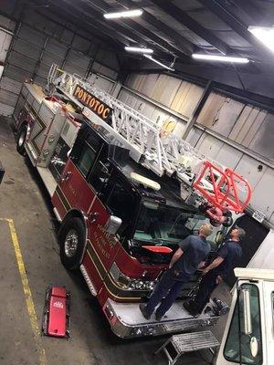 We work on fire trucks!