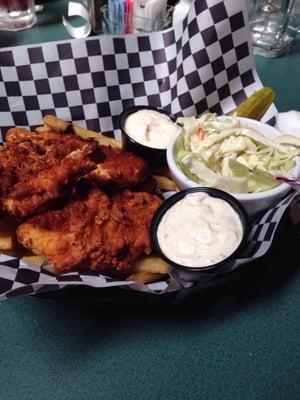 Halibut and chips