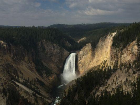 The Lower Falls and Grand Canyon of the Yellowstone River.