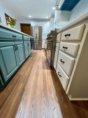 Kitchen Cabinets Refinished.