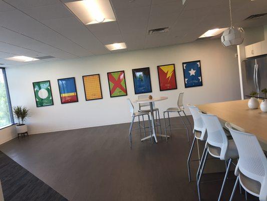 The break area in one of PointClear Solutions' offices nationwide.