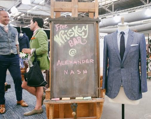 Alexander Nash Whiskey Wednesday
 Come unwind over a whiskey and meet the team behind our brand. RSVP: hello@alexandernash.com.