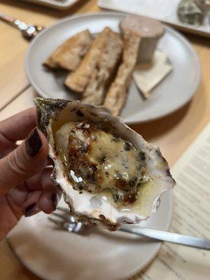 Miso butter broiled oyster