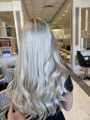 Grayish ombré color