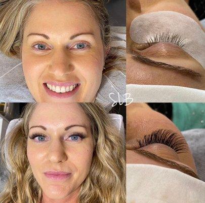 Full set of BOOM eyelash extensions!!