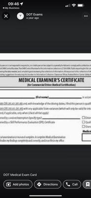 DOT Medical Exam