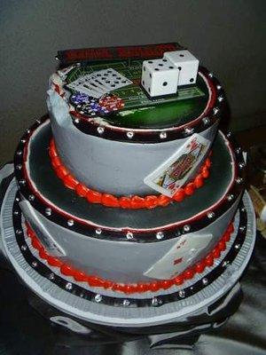 My custom casino cake. Ignore the dent on the side,  we caused that