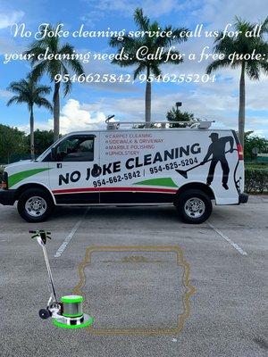 Carpet cleaning, floor buffing, furniture cleaning