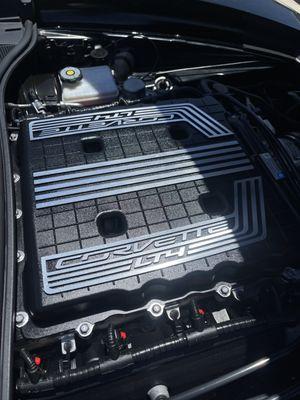 Detailed engine bay