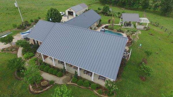 Beautiful, Hurricane Resistant, Lifetime Material and Workmanship Warranty, Standing Seam Metal Roofing