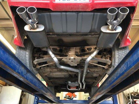 1980 Corvette true dual exhaust