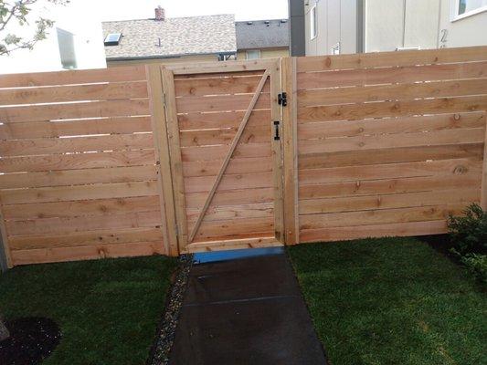 New horizontal fence