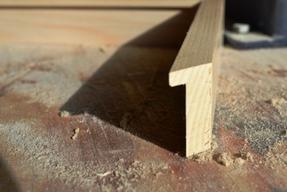 Sample of a freshly cut & joined ash frame corner