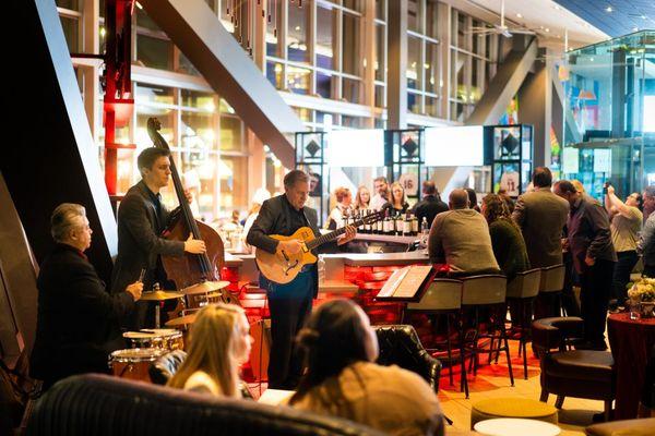 Sonic Dream Trio performing at the Minnesota Food & Wine show at Target Field