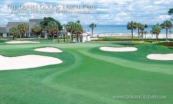 The Dunes Golf and Beach Club, one of the most historic courses in Myrtle Beach. Consistently ranks among tops in the country.