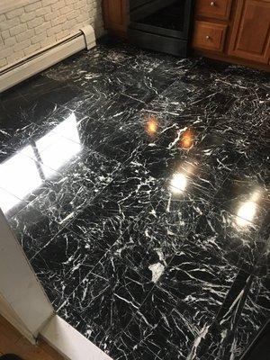 Kitchen black marble. It's only fair if you get top quality material you get top quality installers.