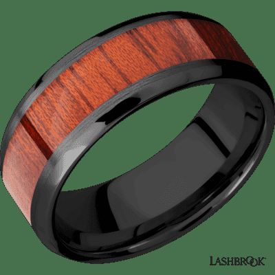 Hardwood Inlay Men's Band