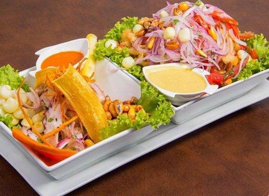 Jalea mixta y ceviche!