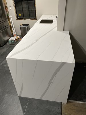 Wilsonart Solid Surface with waterfall