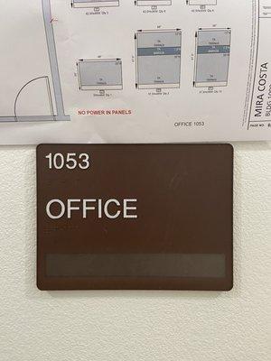 Braille Sign with Insert