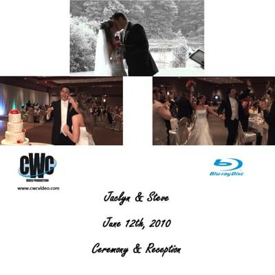 http://www.cwcvideo.com CWC Wedding & Event: Video: Blu-Ray Disc Label for Steve and Jaclyn, Valparaiso, IN 219-781-0765